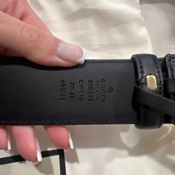 Gucci black logo belt authentic - Picture 3 of 3